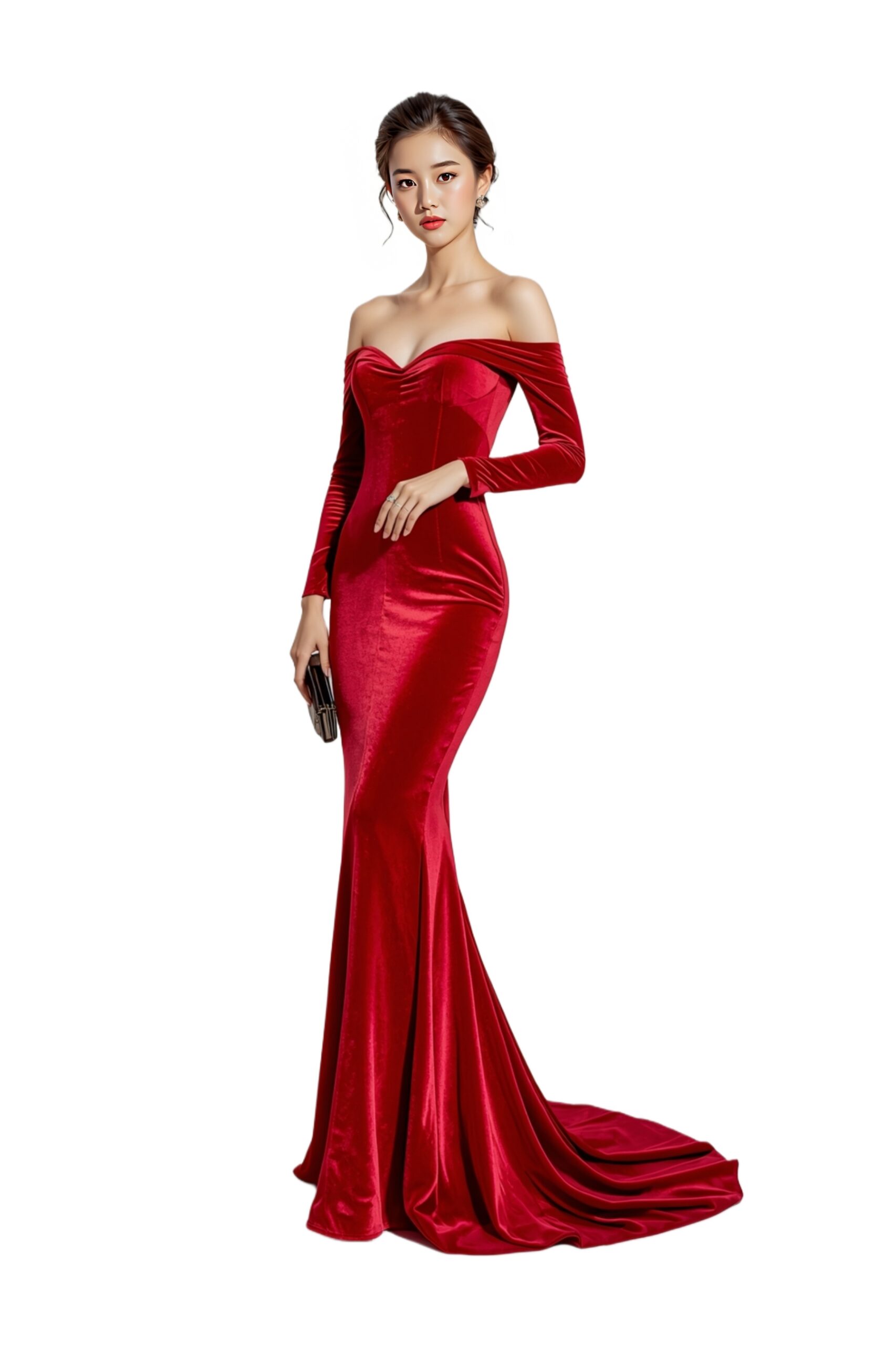 Red Velvet Gown
